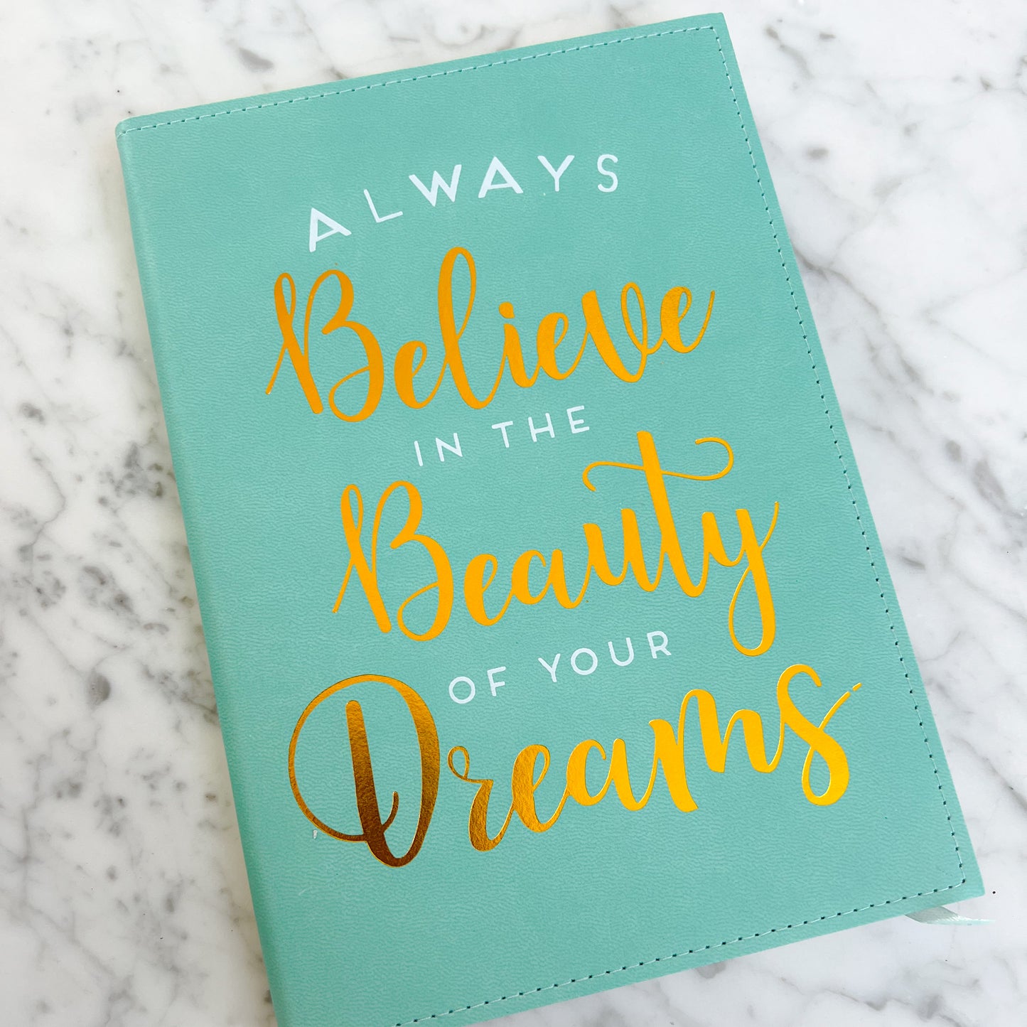 Believe Turquoise Notebook - BelleStyle