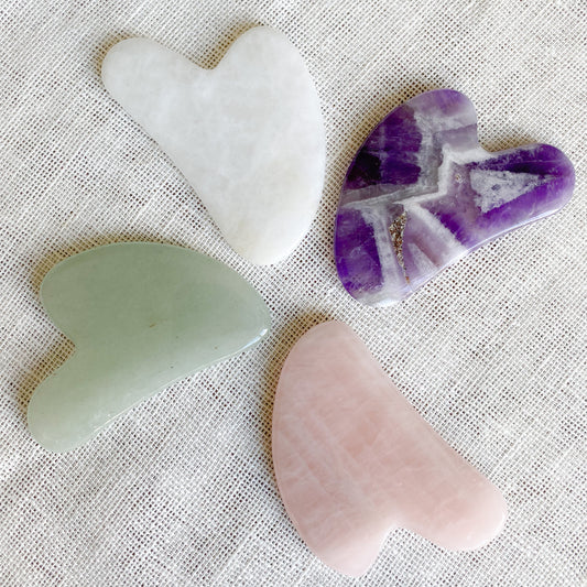 Gua Sha Semi-Precious Stone Facial Tool - BelleStyle