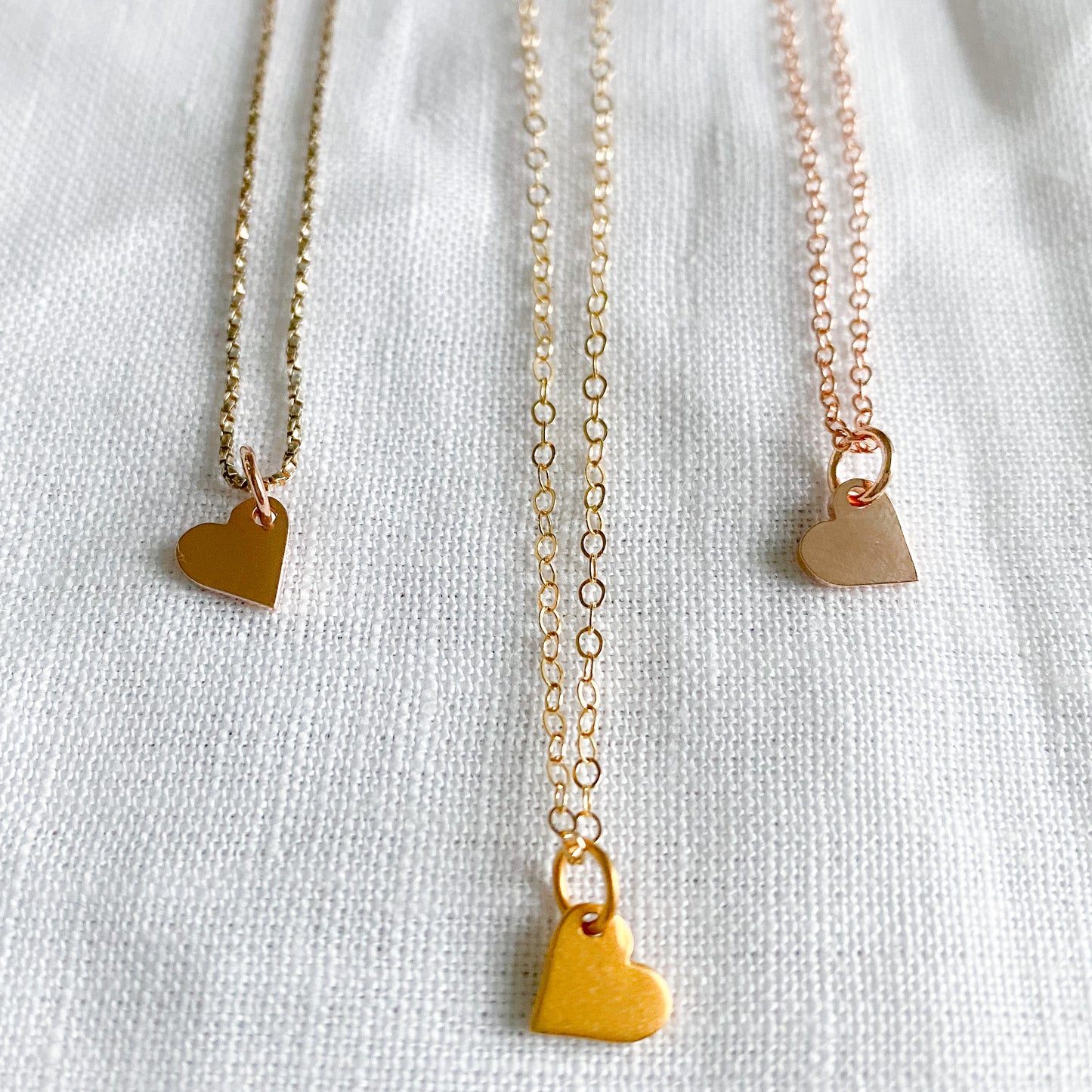 Heart Rose Gold Necklace - BelleStyle
