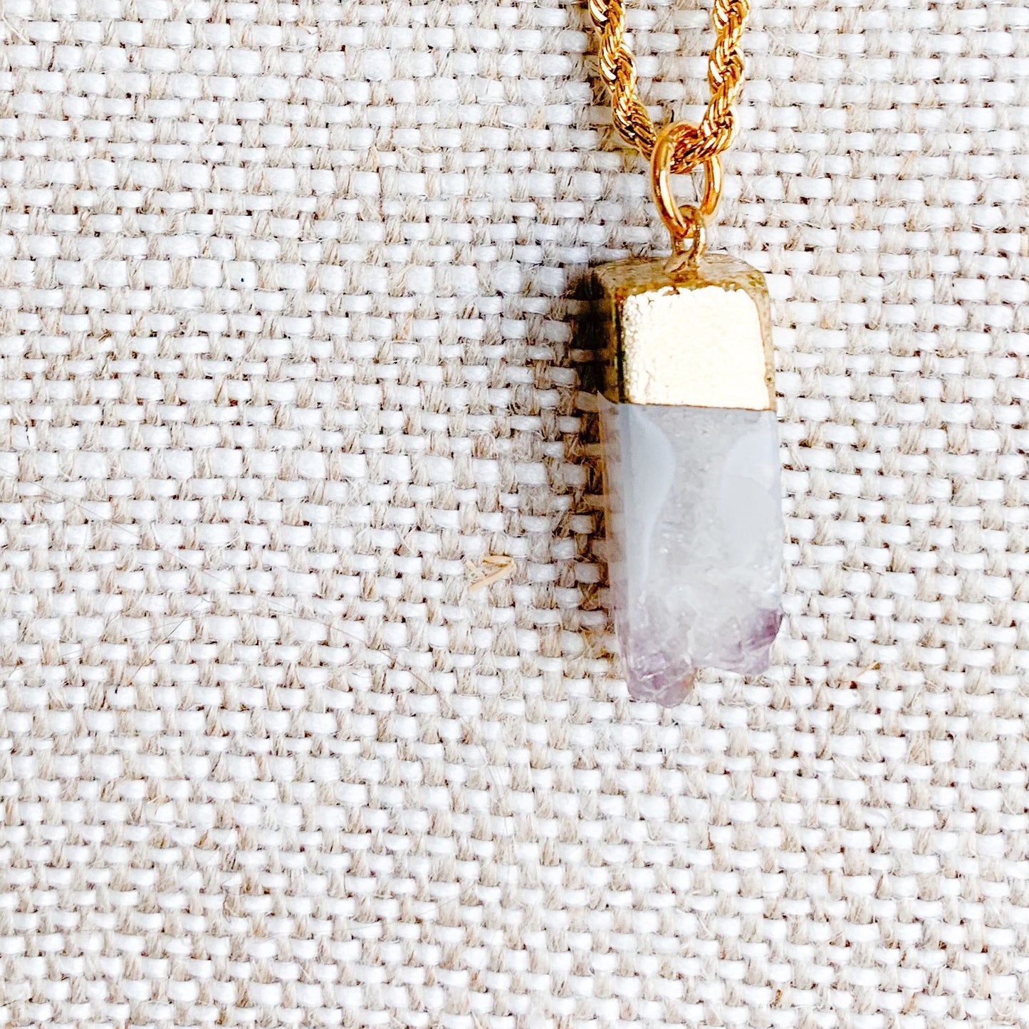 Amethyst Amulet Necklace - BelleStyle