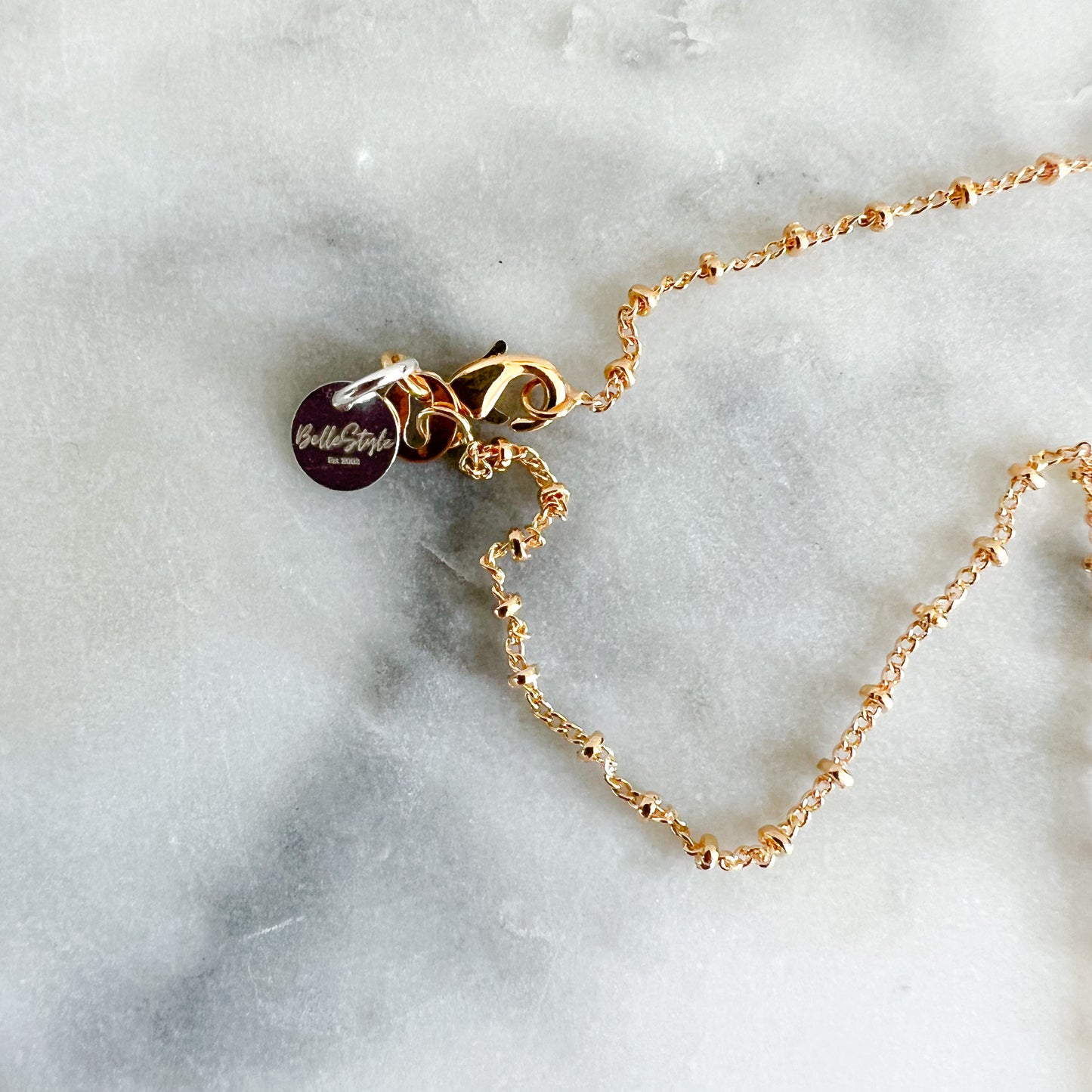 Mary Bust Charm Gold Necklace