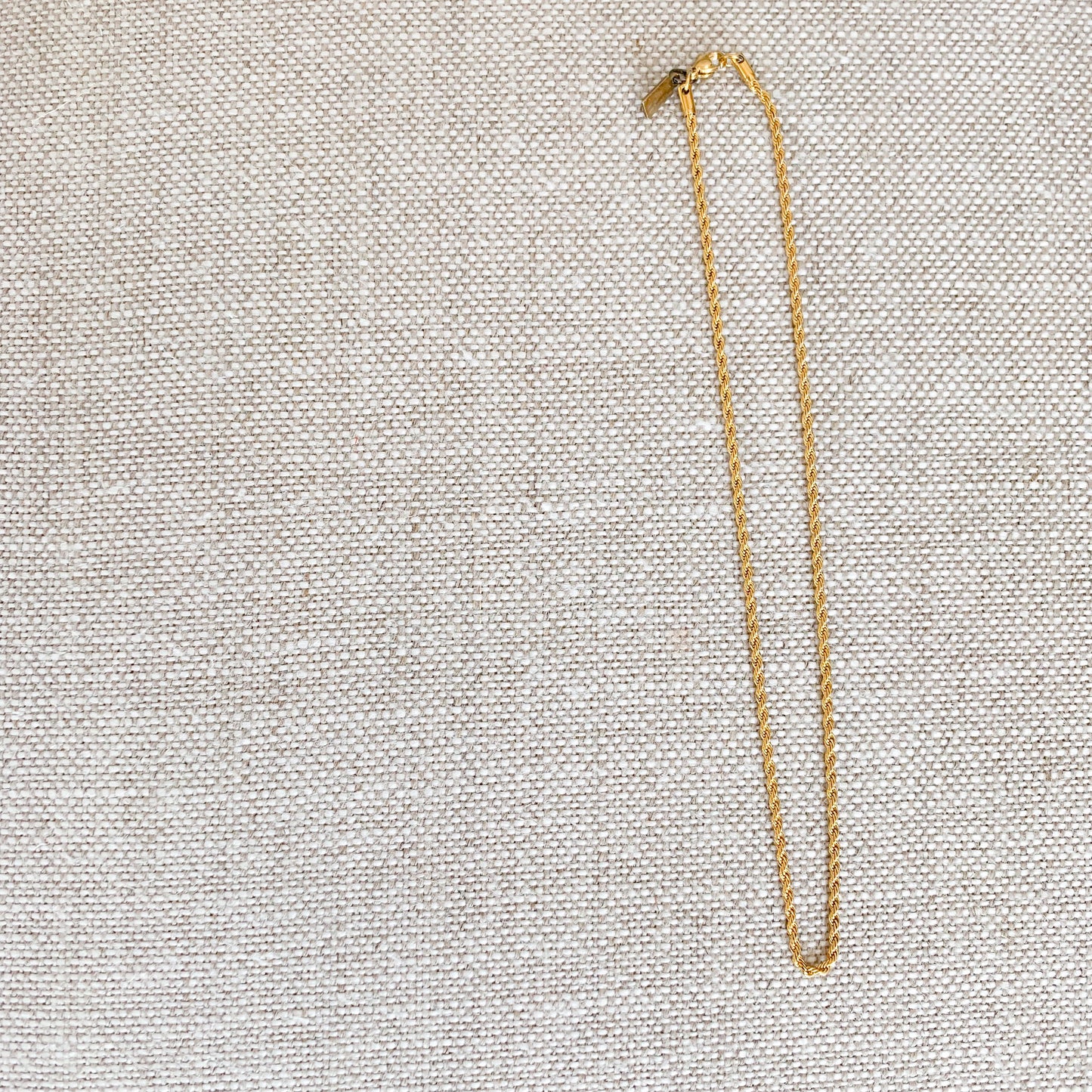 Gold Rope Chain Necklace - BelleStyle