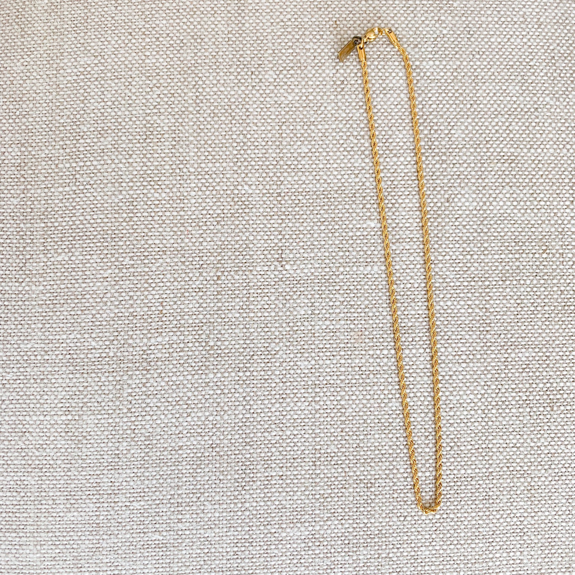 Gold Rope Chain Necklace - BelleStyle