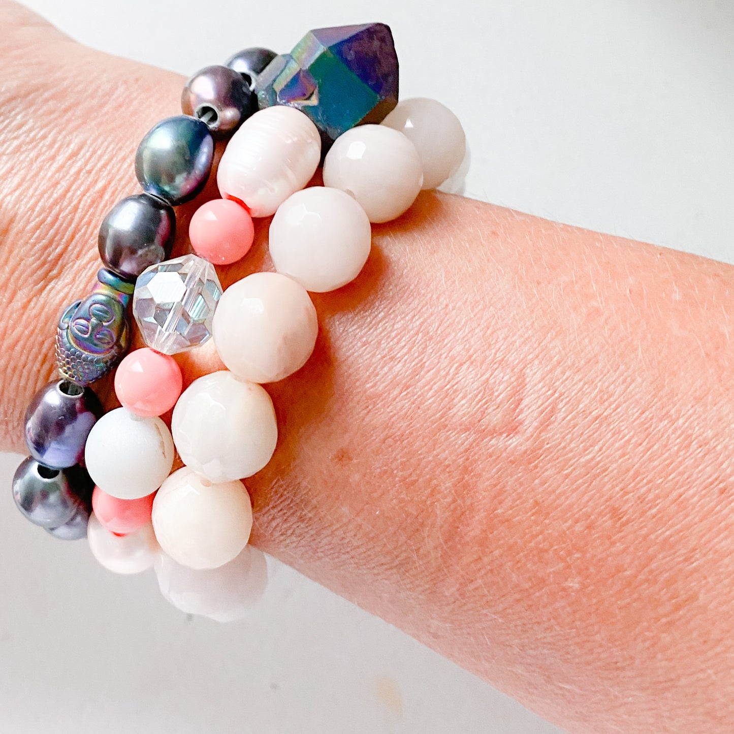 Whisper Peacock Ore Freshwater Pearl Bracelet - Bellestyle