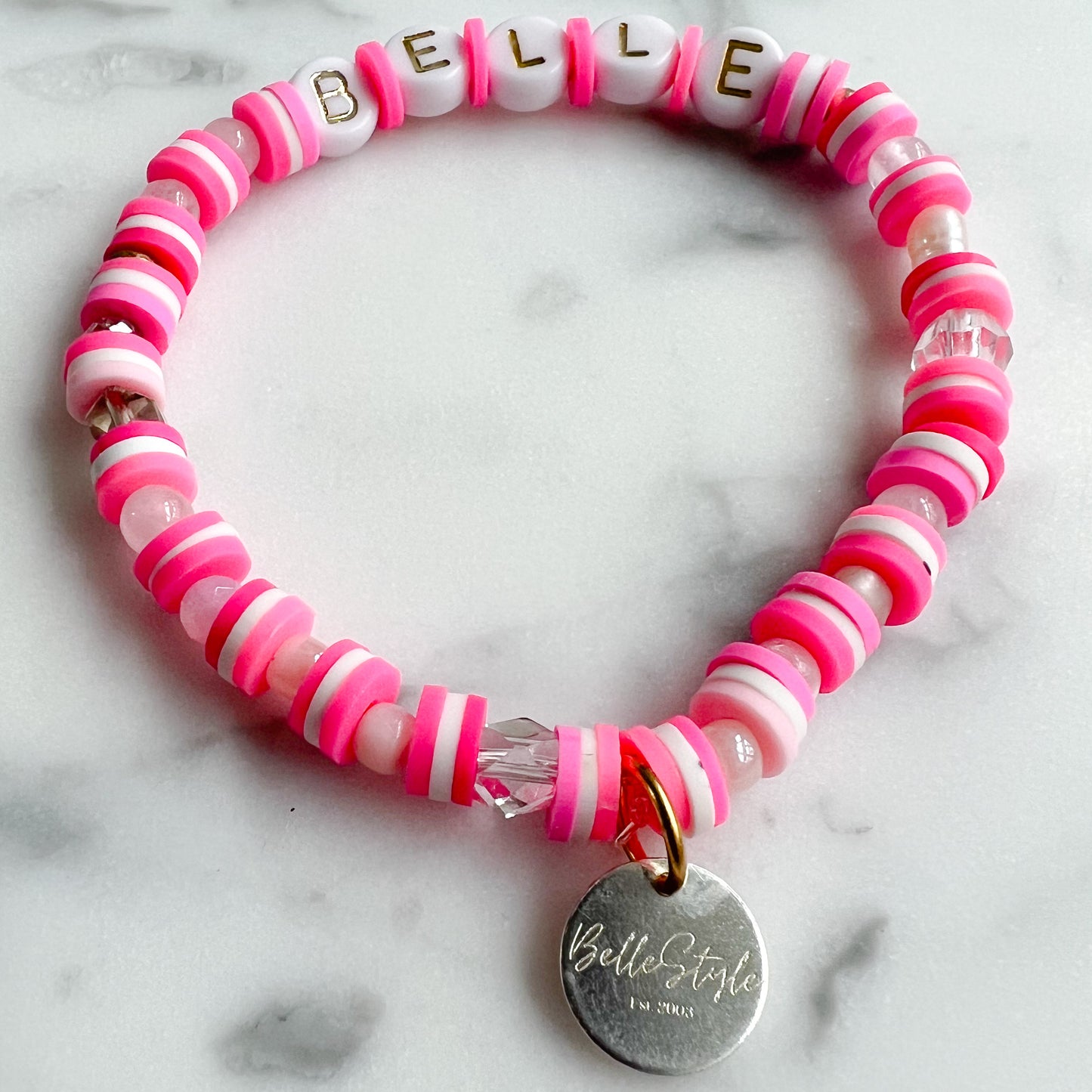 LIGHT Friendship Bracelet Pink - BelleStyle
