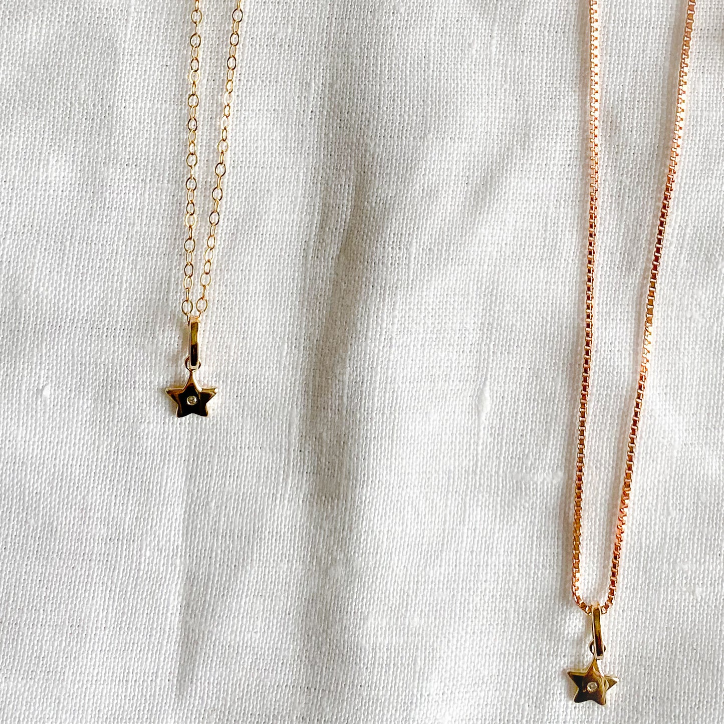 Mini Star Diamond Necklace - BelleStyle