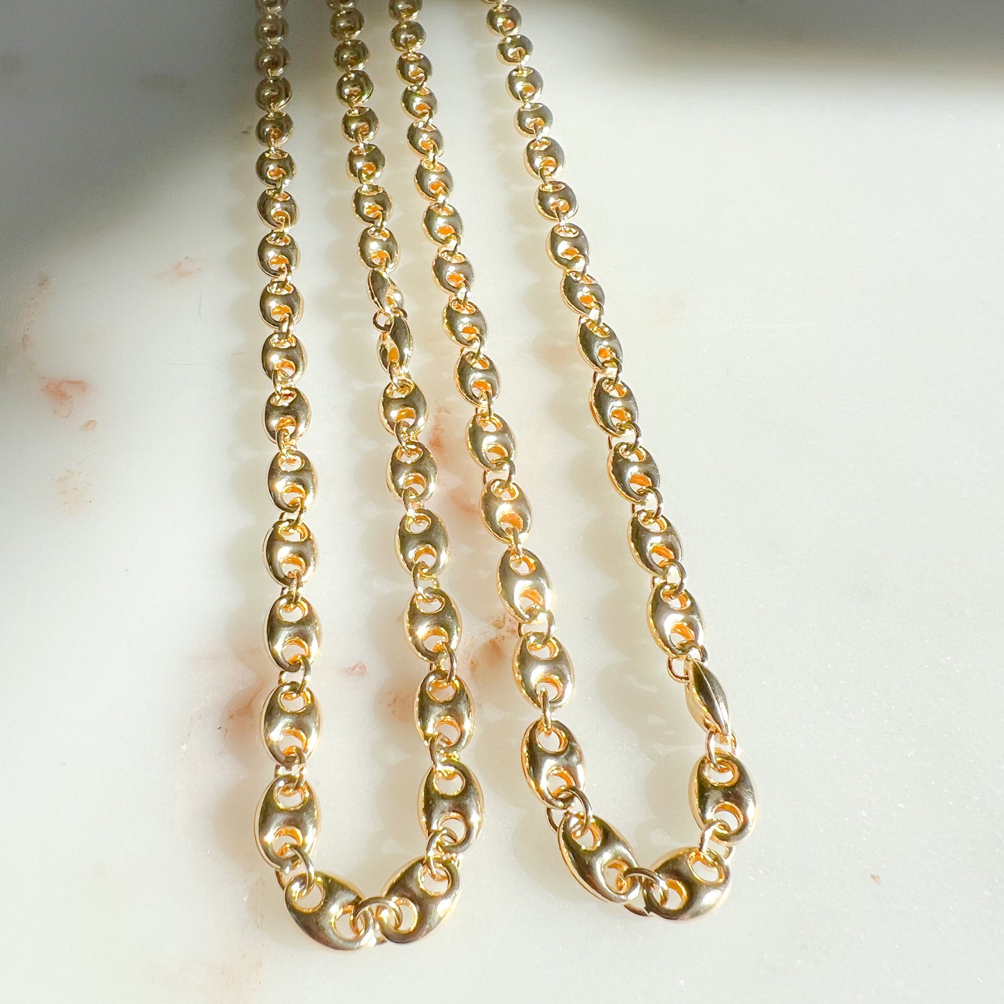 Soda Tab Small 5mm Gold Filled Chain Necklace