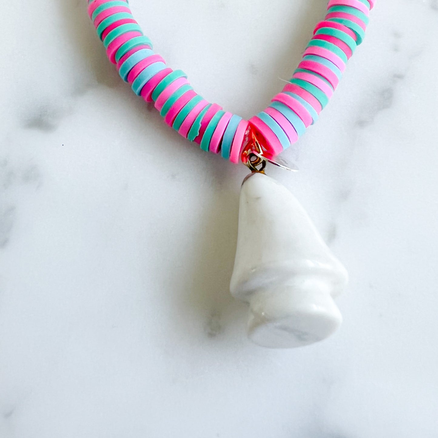 Turquoise Stripe Vintage Shroom Bracelet - BelleStyle