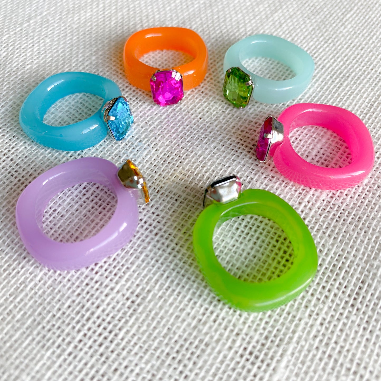 Candy Paint Round Ring - BelleStyle
