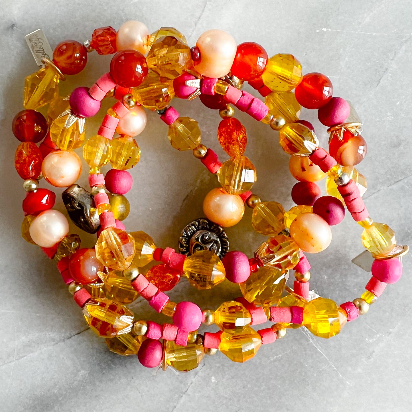 Pink Skull Bracelet - BelleStyle