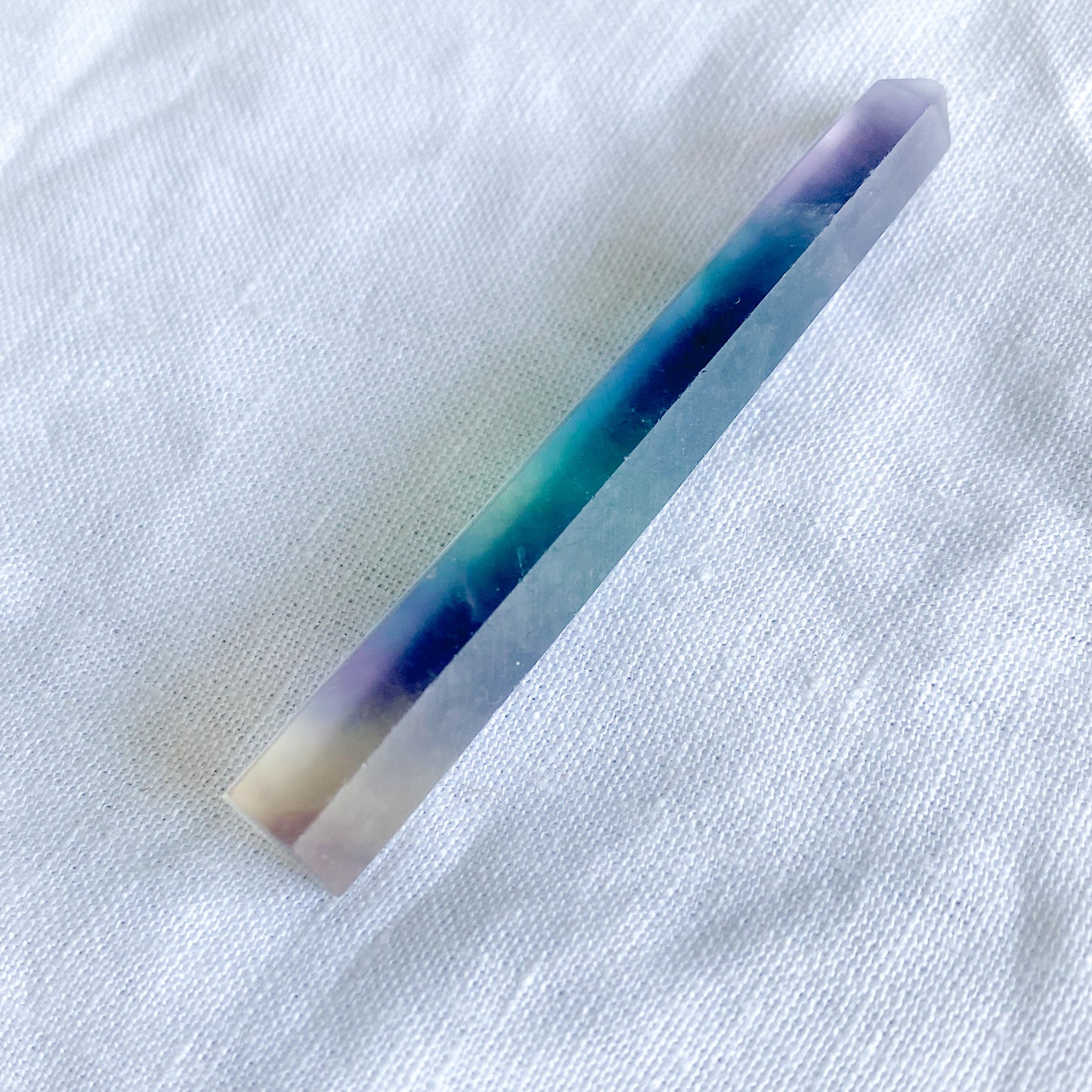 Rainbow Fluorite Crystal Wand - BelleStyle