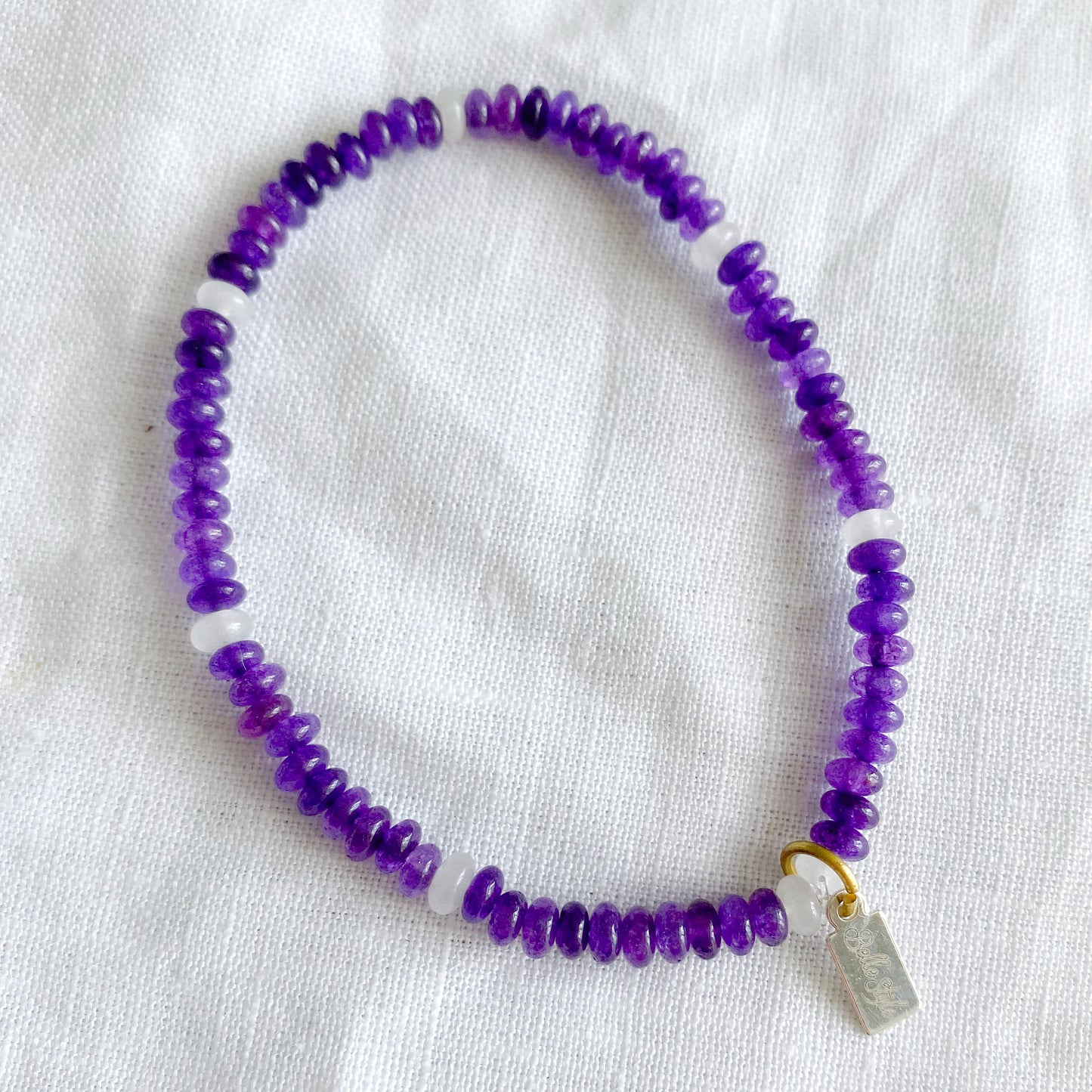 Amethyst Dot Bracelet - BelleStyle