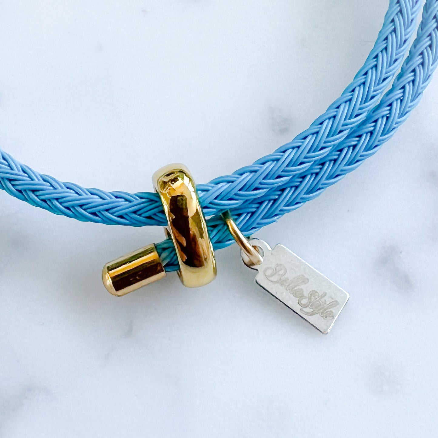 Sugar Rope Gold  Blue Bracelet - BelleStyle