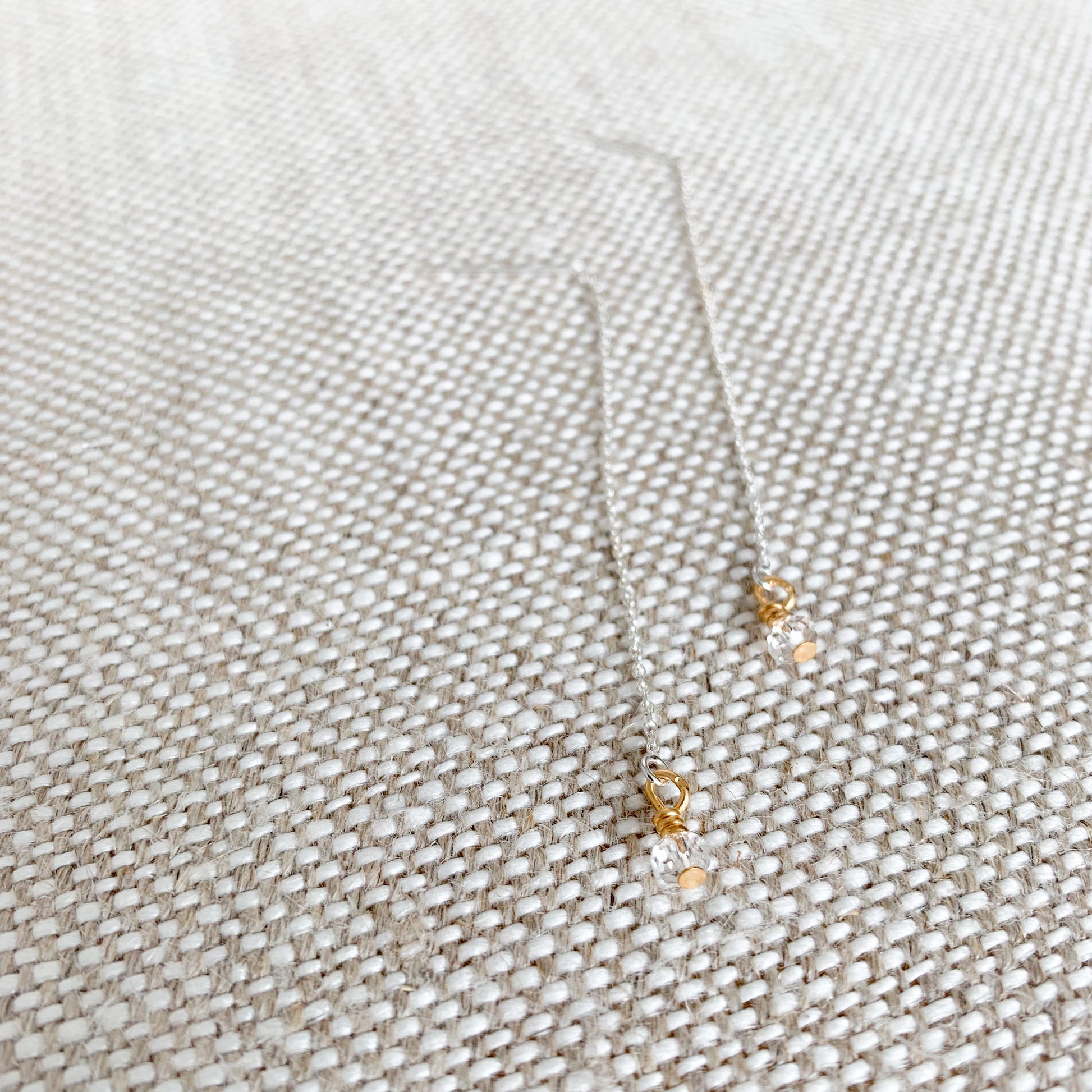 Crystal Threader Earrings - BelleStyle