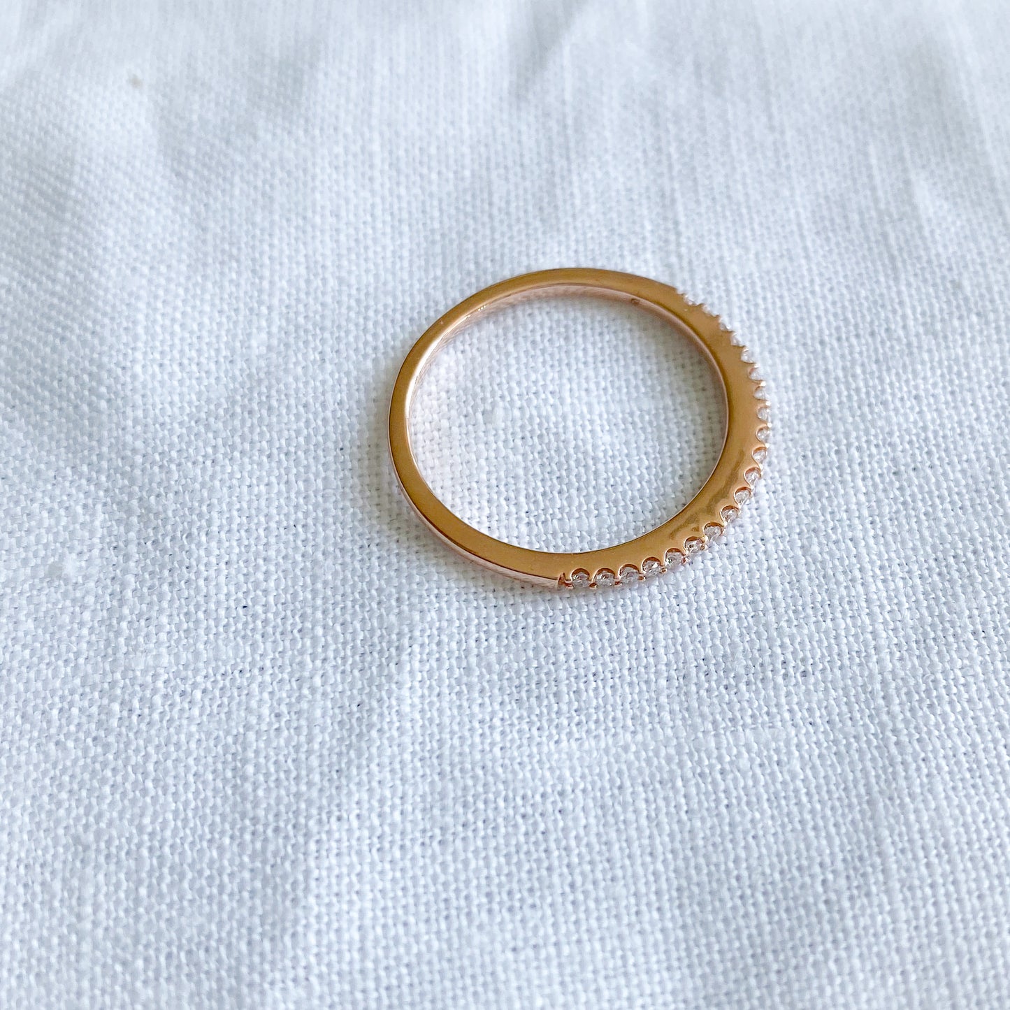 Molly 14K Rose Gold Diamond Ring - BelleStyle