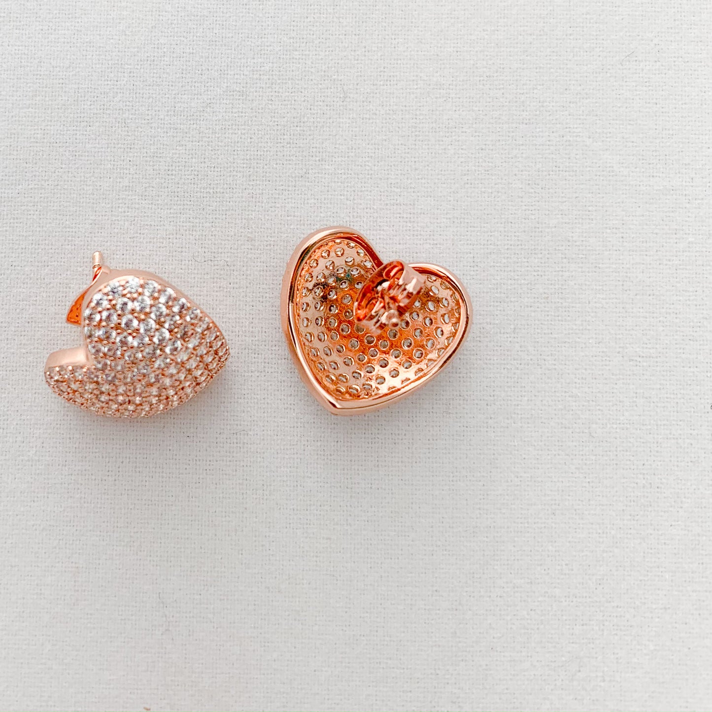 Puffy Heart Earrings - BelleStyle
