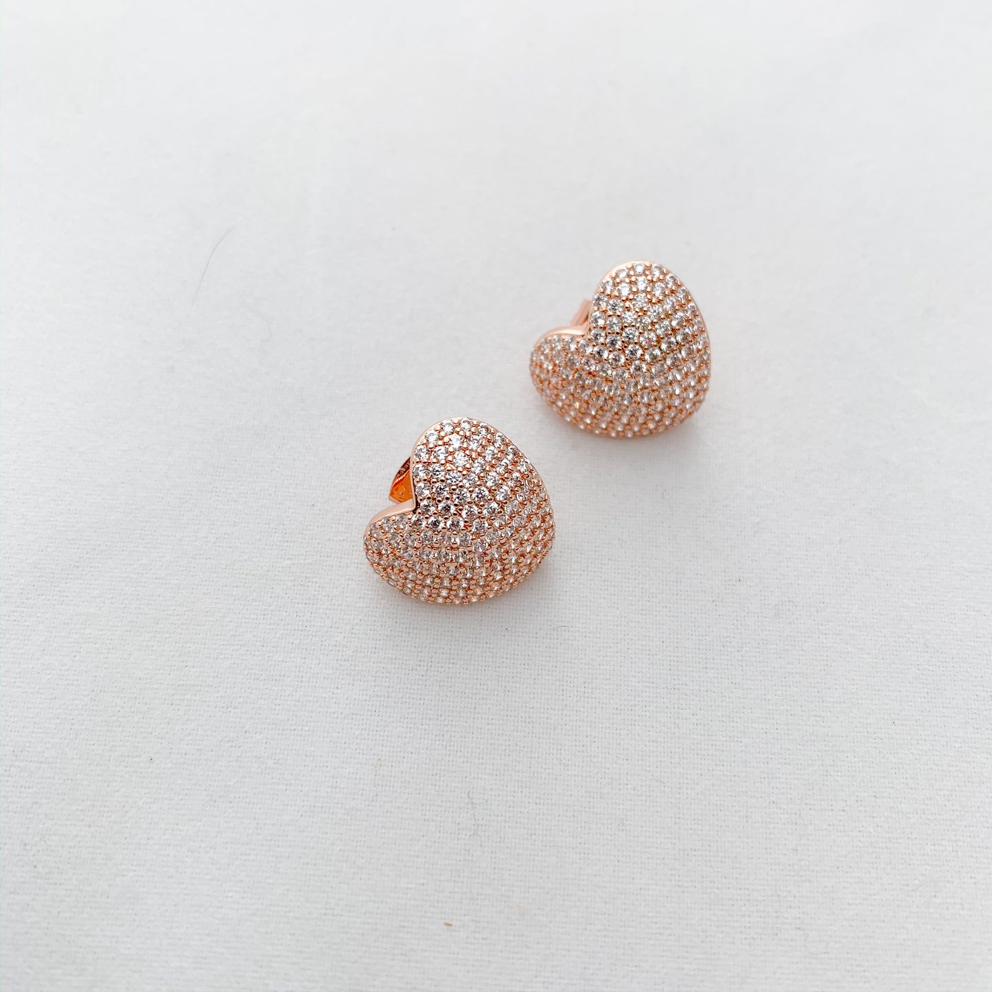 Puffy Heart Earrings - BelleStyle