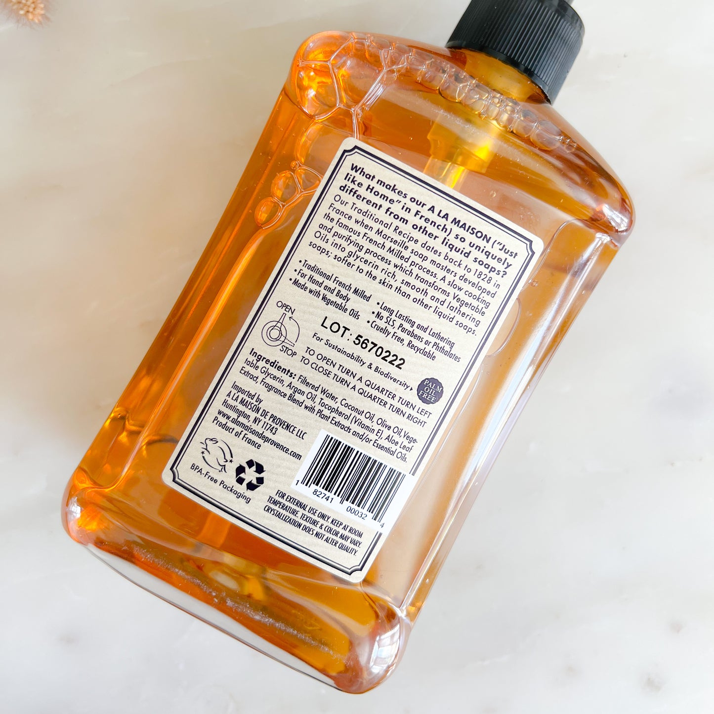 A La Maison de Provence Lavender Aloe Liquid Hand Body Soap - BelleStyle