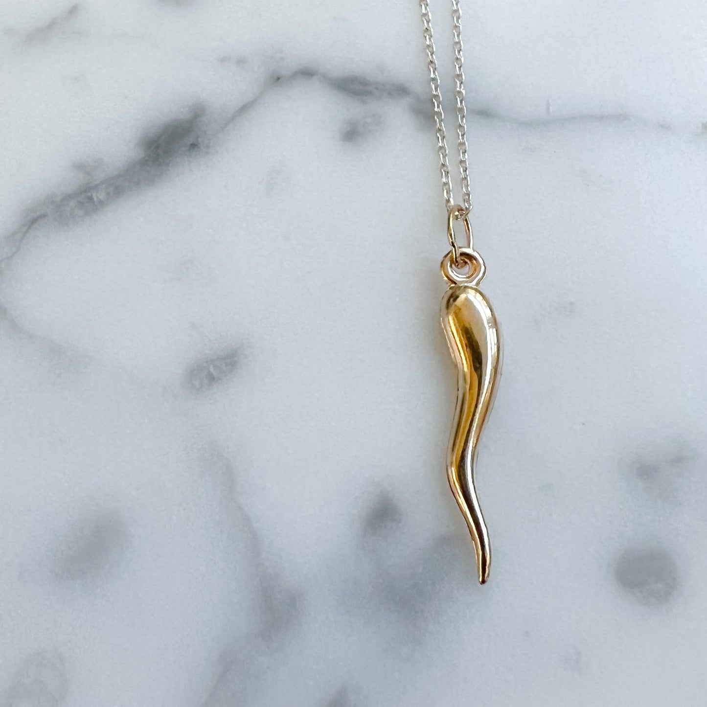 Italian Horn Necklace - BelleStyle