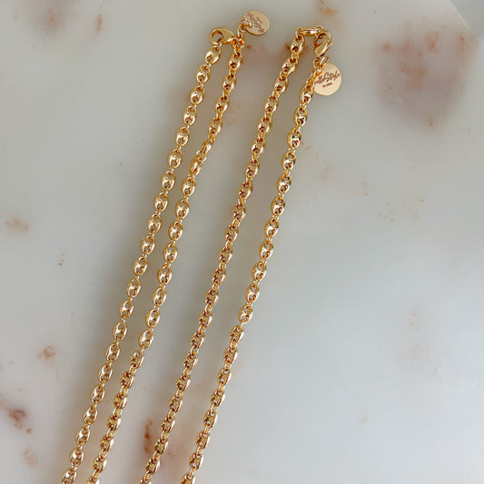 Soda Tab Small 5mm Gold Filled Chain Necklace