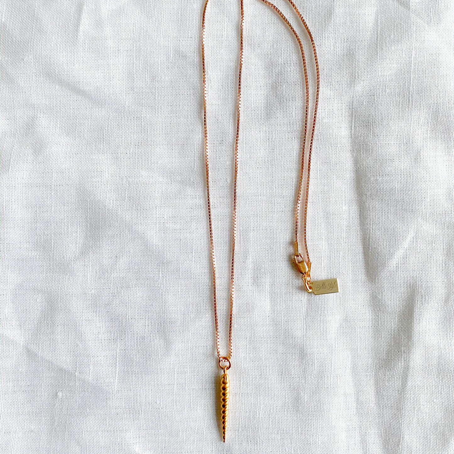 Unicorn Rose Gold Necklace - BelleStyle