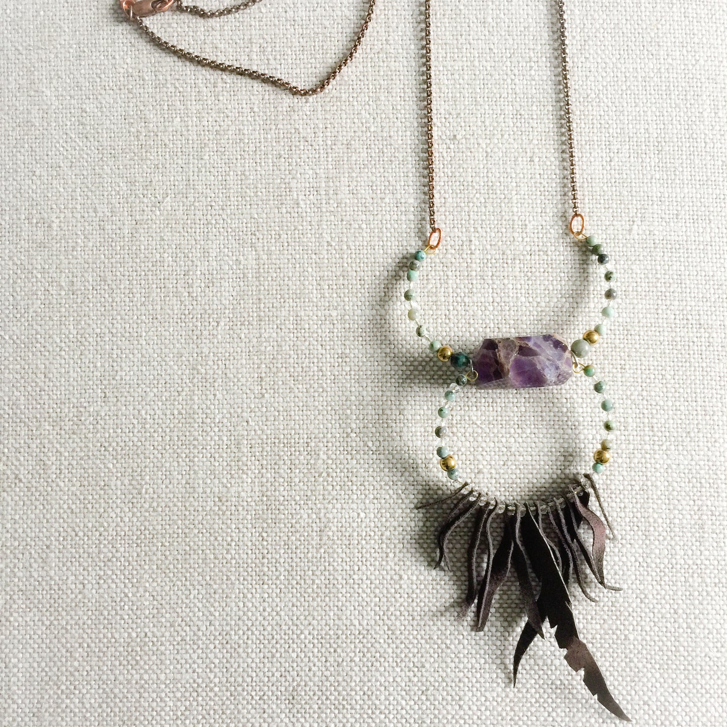 Futa Lux Amethyst Necklace - BelleStyle