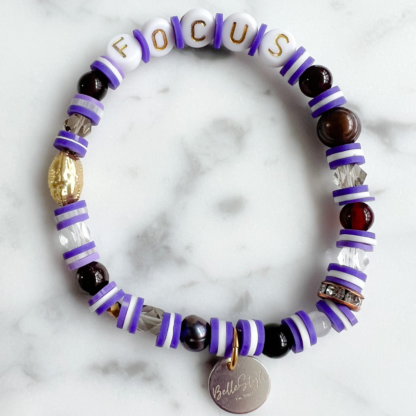 LIGHT Friendship Bracelet Purple - BelleStyle