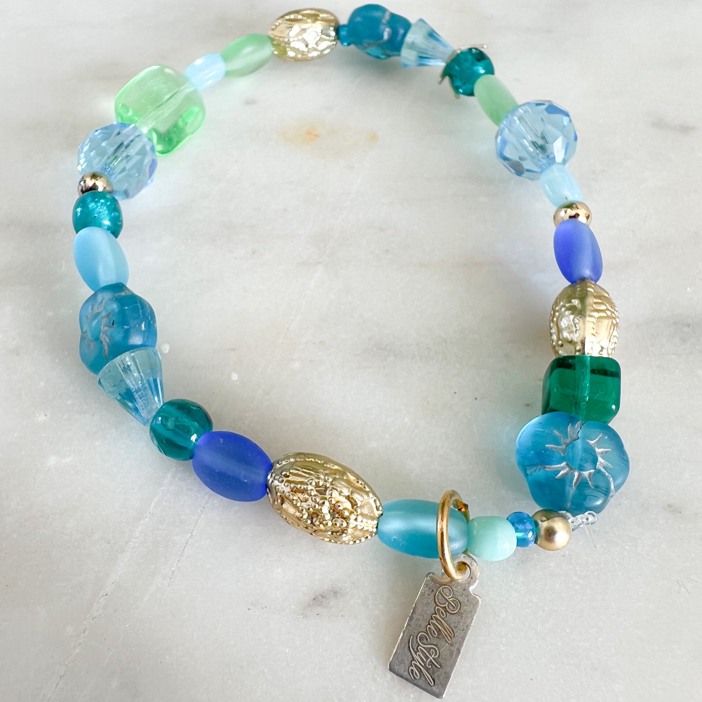 Gingham Blue Bracelet - BelleStyle