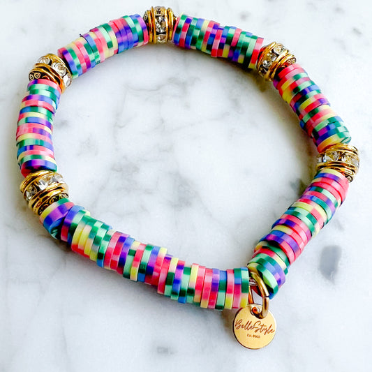 Rainbow Tech Friendship Bracelet - BelleStyle