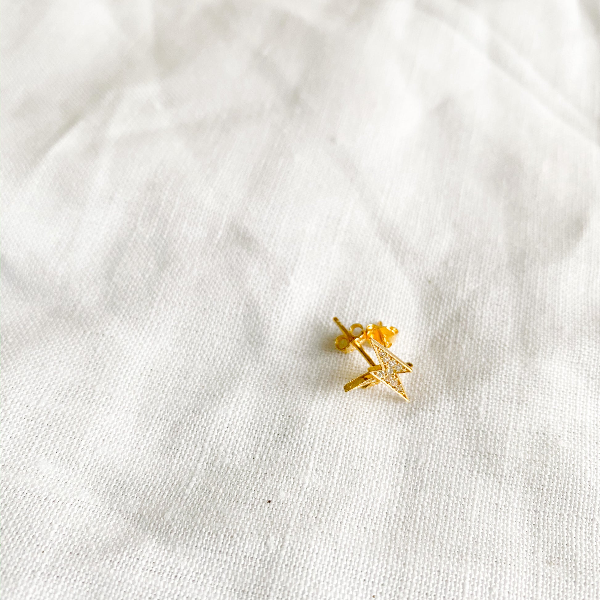 Lightning Bolt Crystal Earrings - BelleStyle