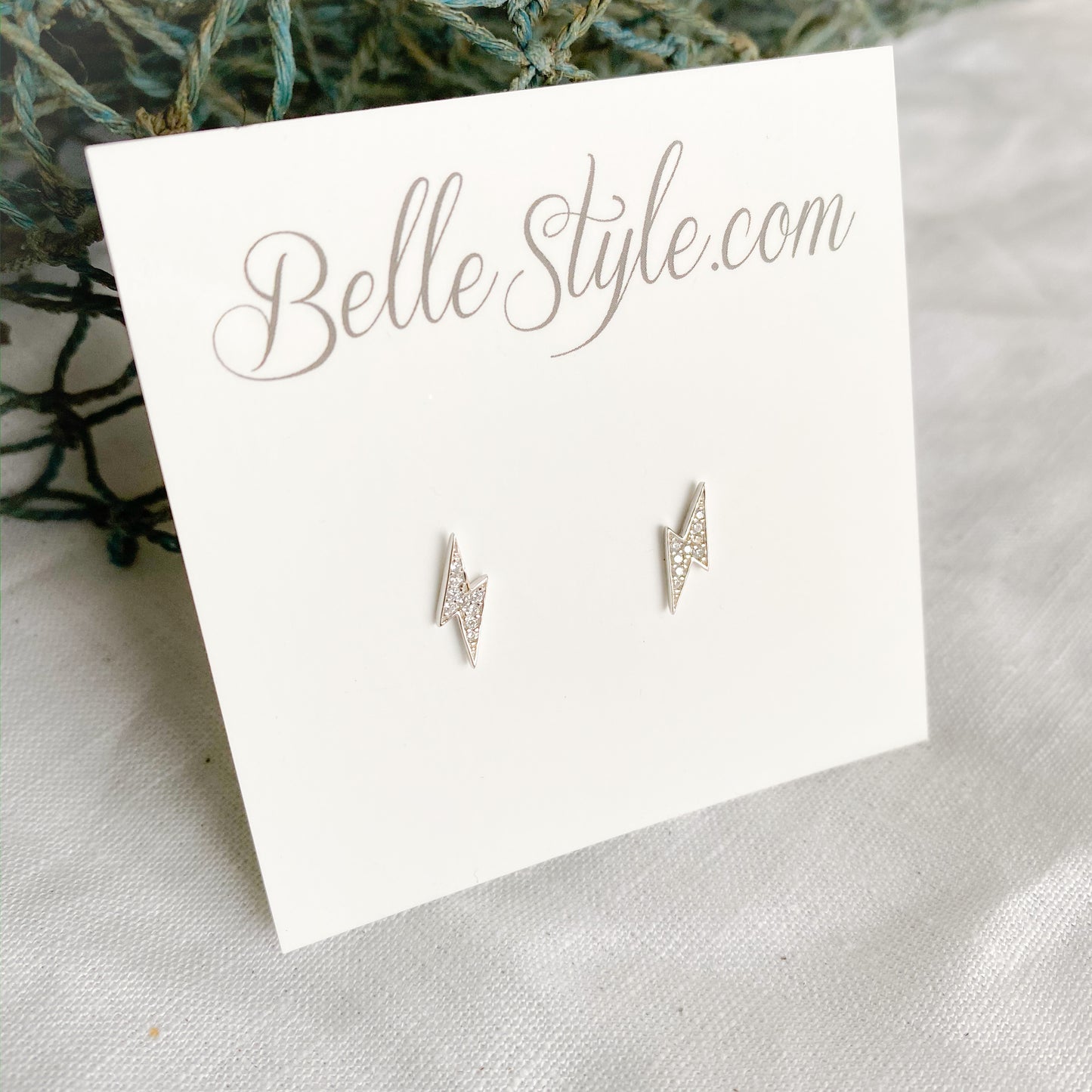 Lightning Bolt Crystal Earrings - BelleStyle