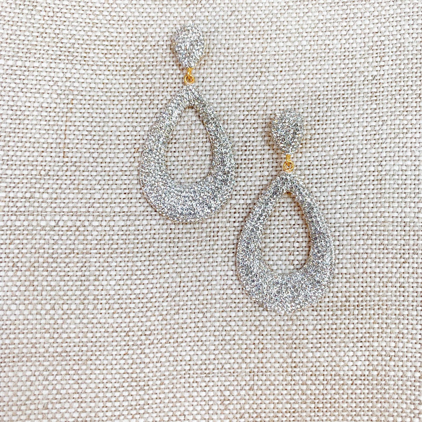 Larme Crystal Teardrop Earrings - BelleStyle