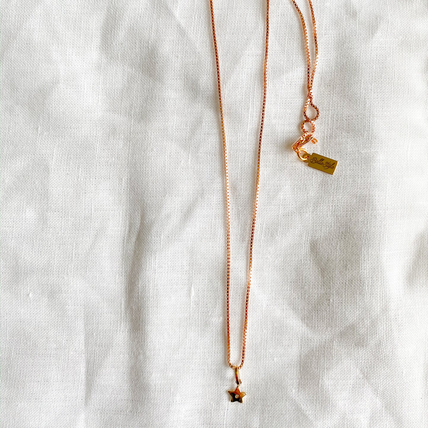 Mini Star Diamond Necklace - BelleStyle