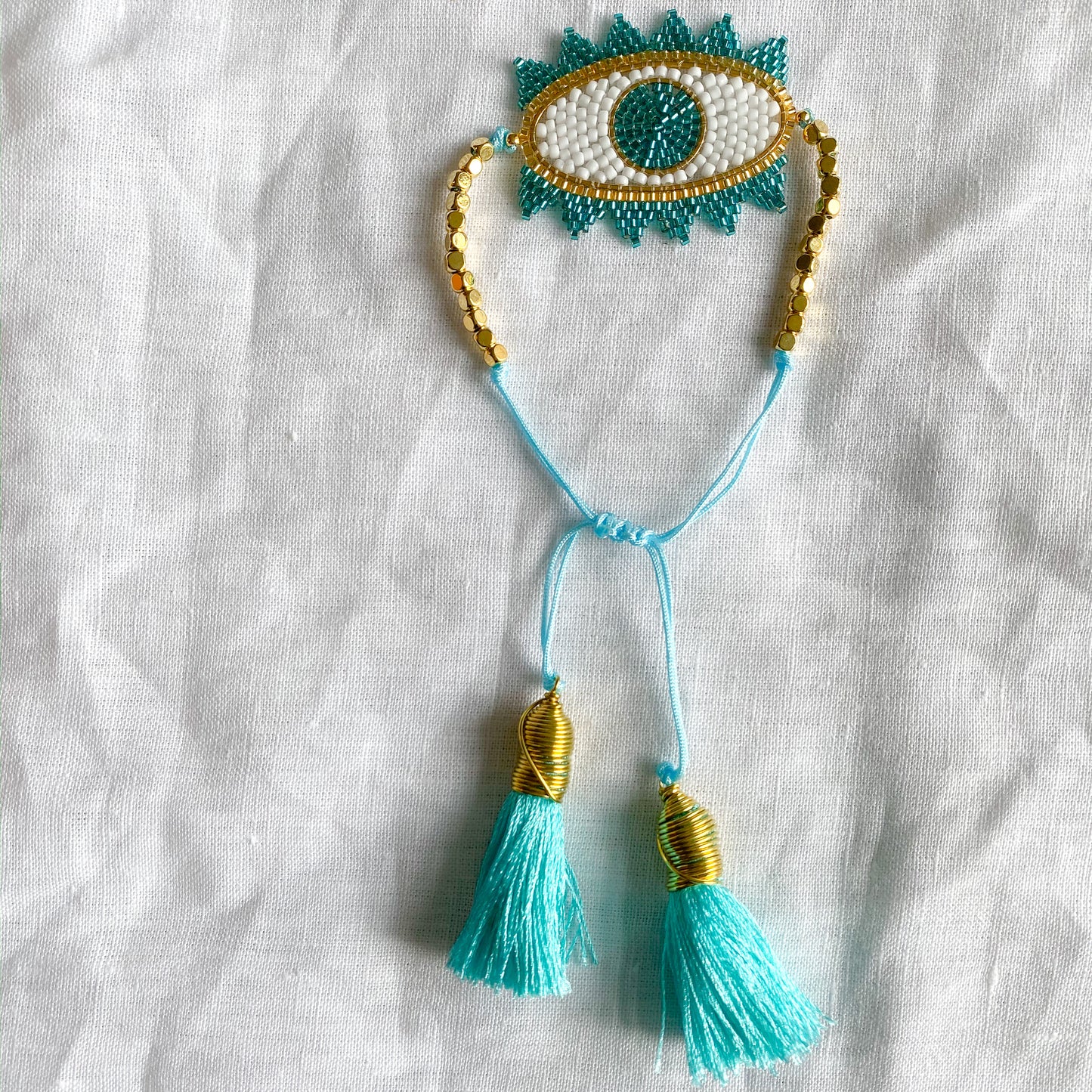 Brynn Beaded Evil Eye Bracelet - BelleStyle