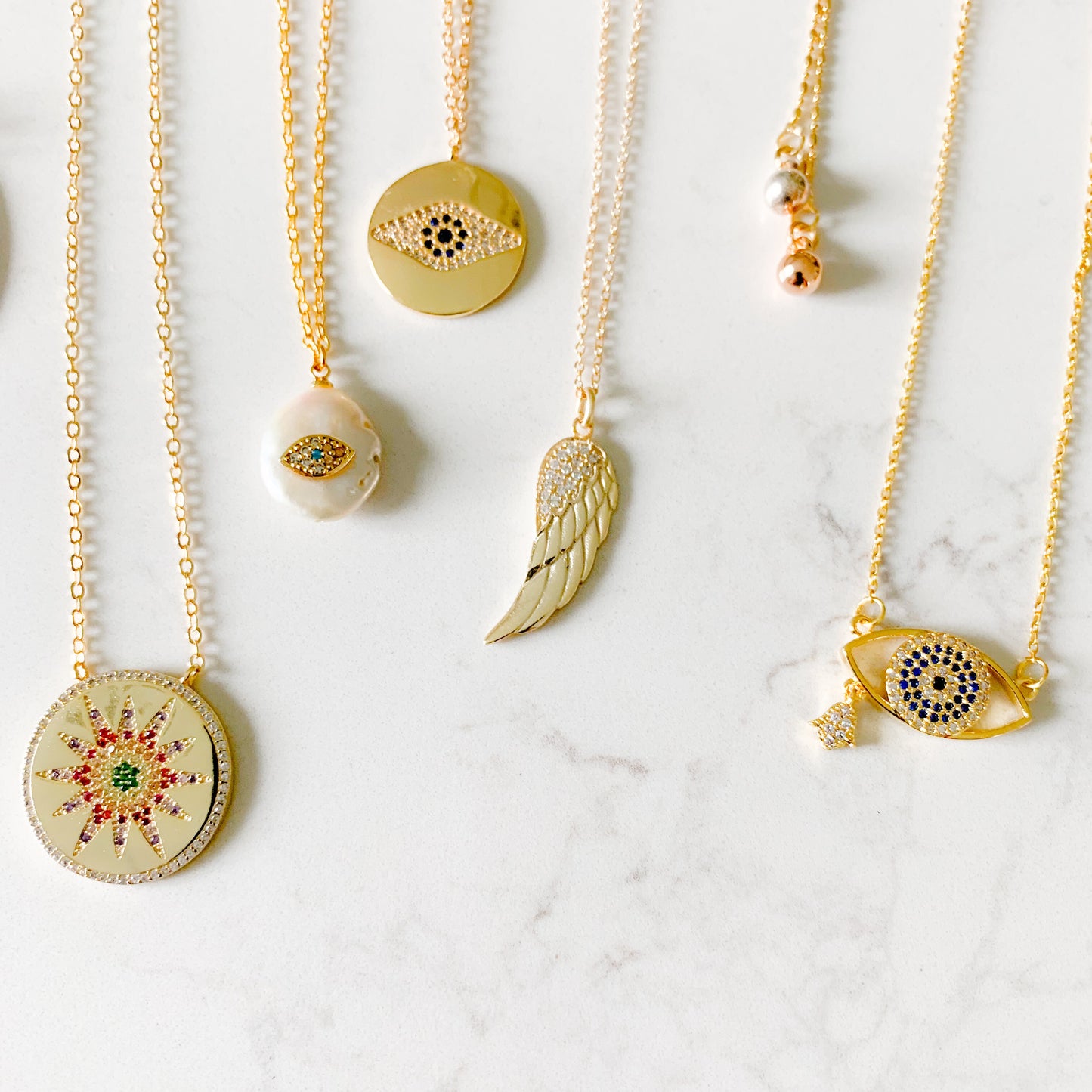 Angelwing Pave Necklace - BelleStyle