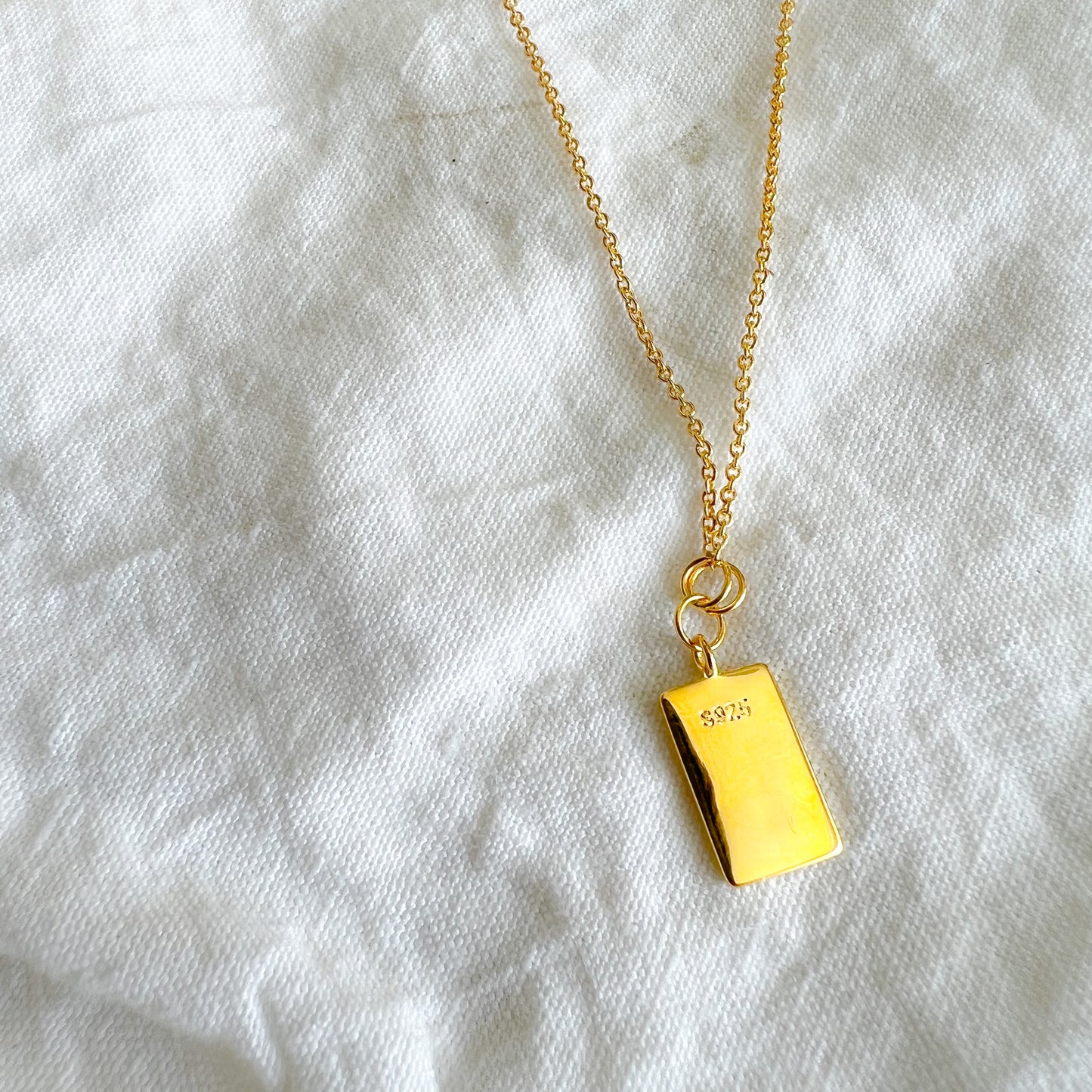 Celtic Rectangle Cross Gold Necklace - Bellestyle