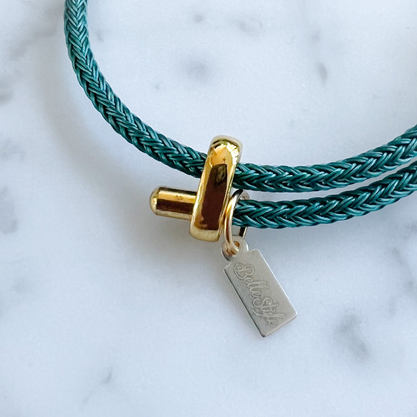 Sugar Rope Gold Tibetan Green Bracelet - BelleStyle