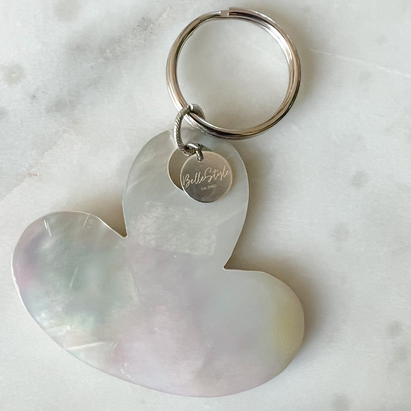 Abalone Double Sided Keychain - BelleStyle