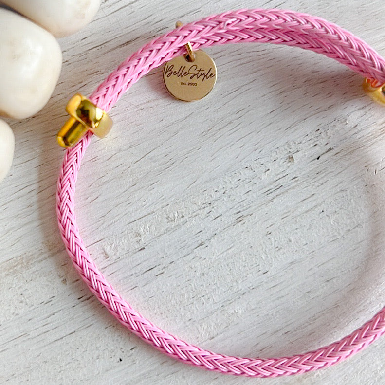 Sugar Rope Bracelet - BelleStyle Millennial Pink