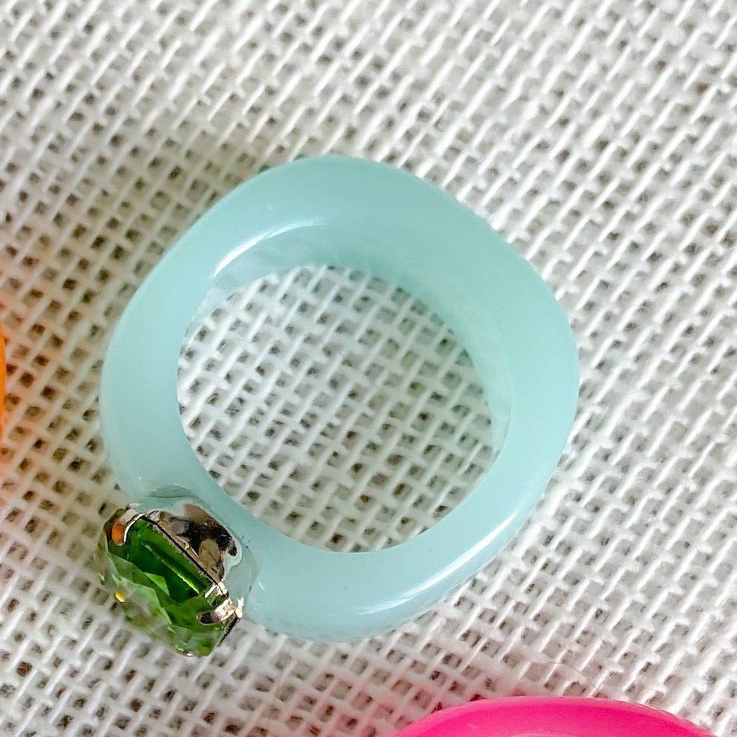 Candy Paint Round Ring - BelleStyle