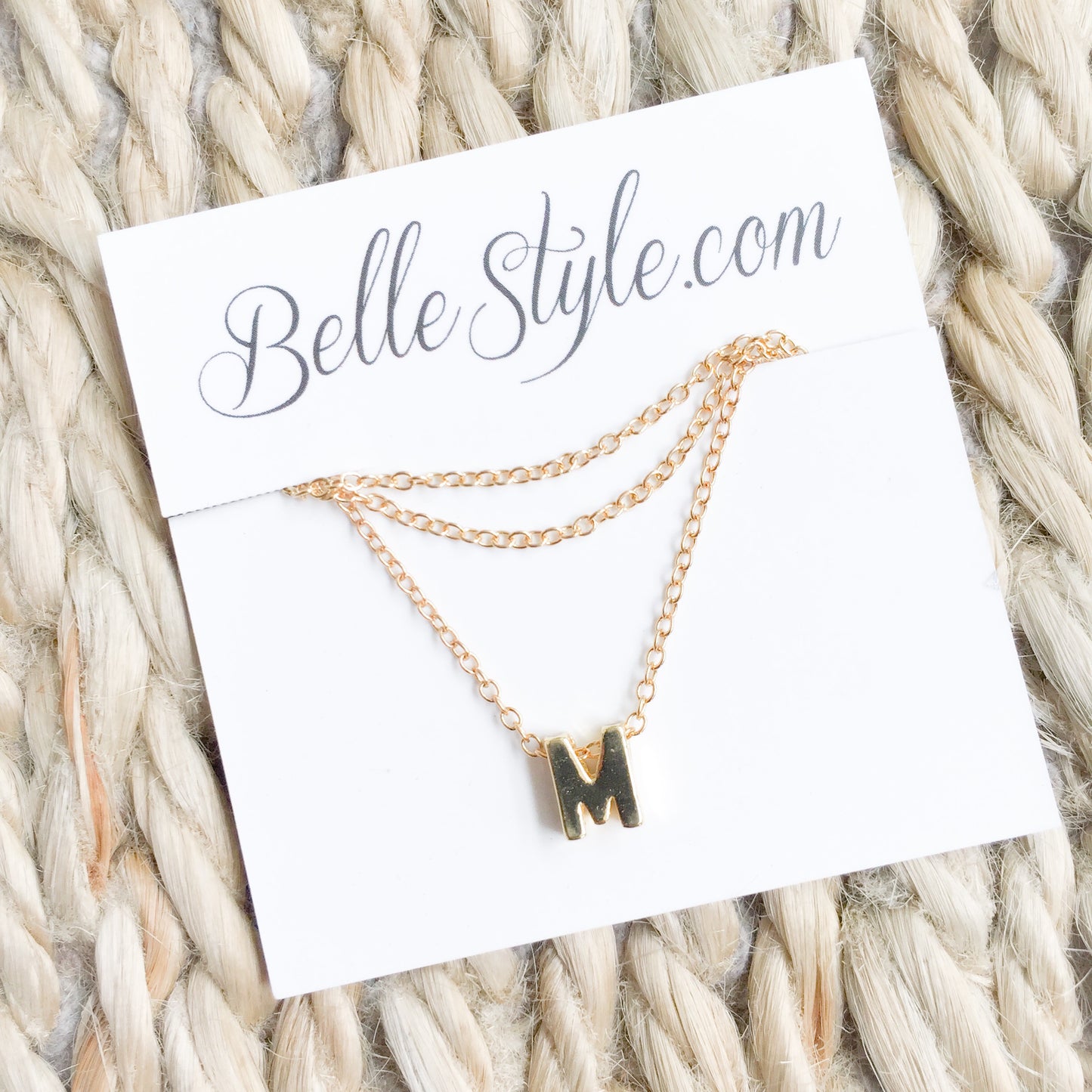 Letter Necklace - BelleStyle