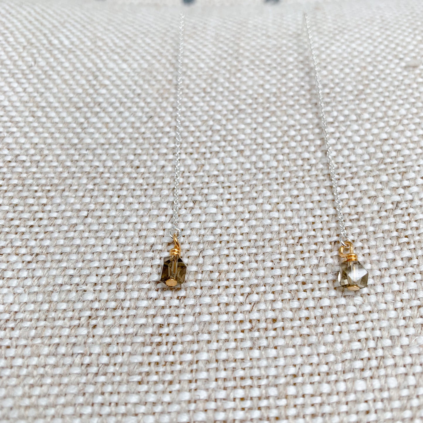 Smokey Threader Earrings - BelleStyle