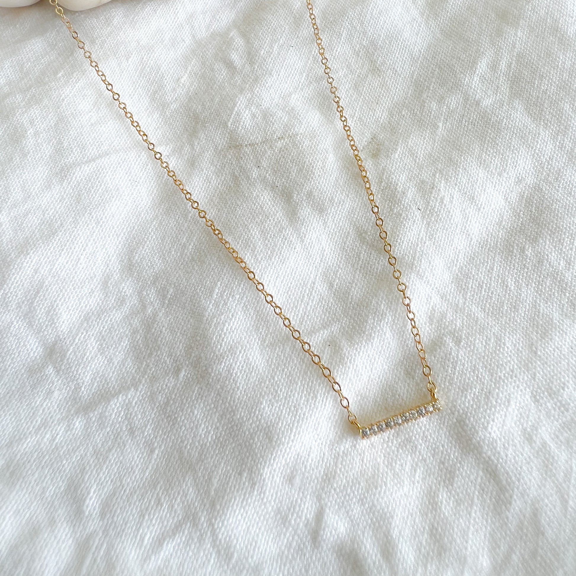 Fillmore Open Rectangle Sterling Silver Necklace - BelleStyle