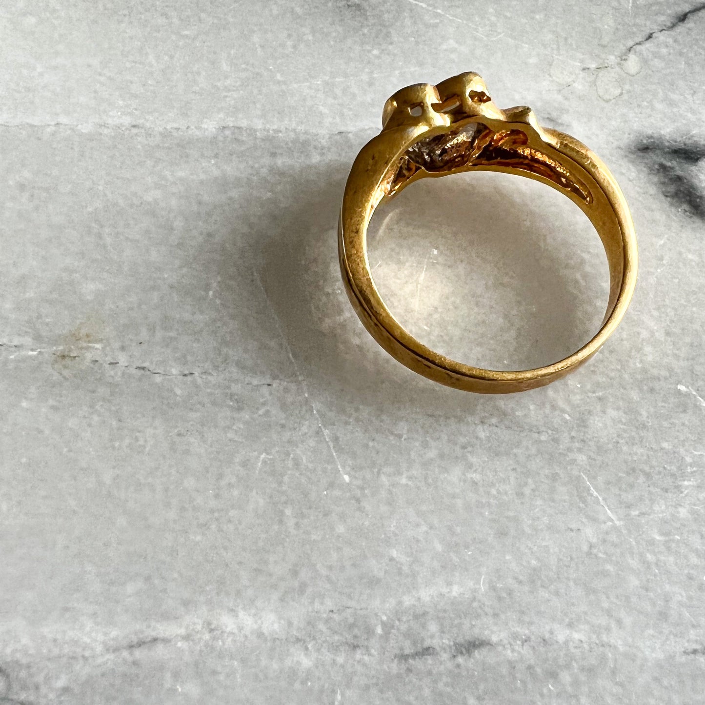 Crystal Heart Vintage Ring - Bellestyle