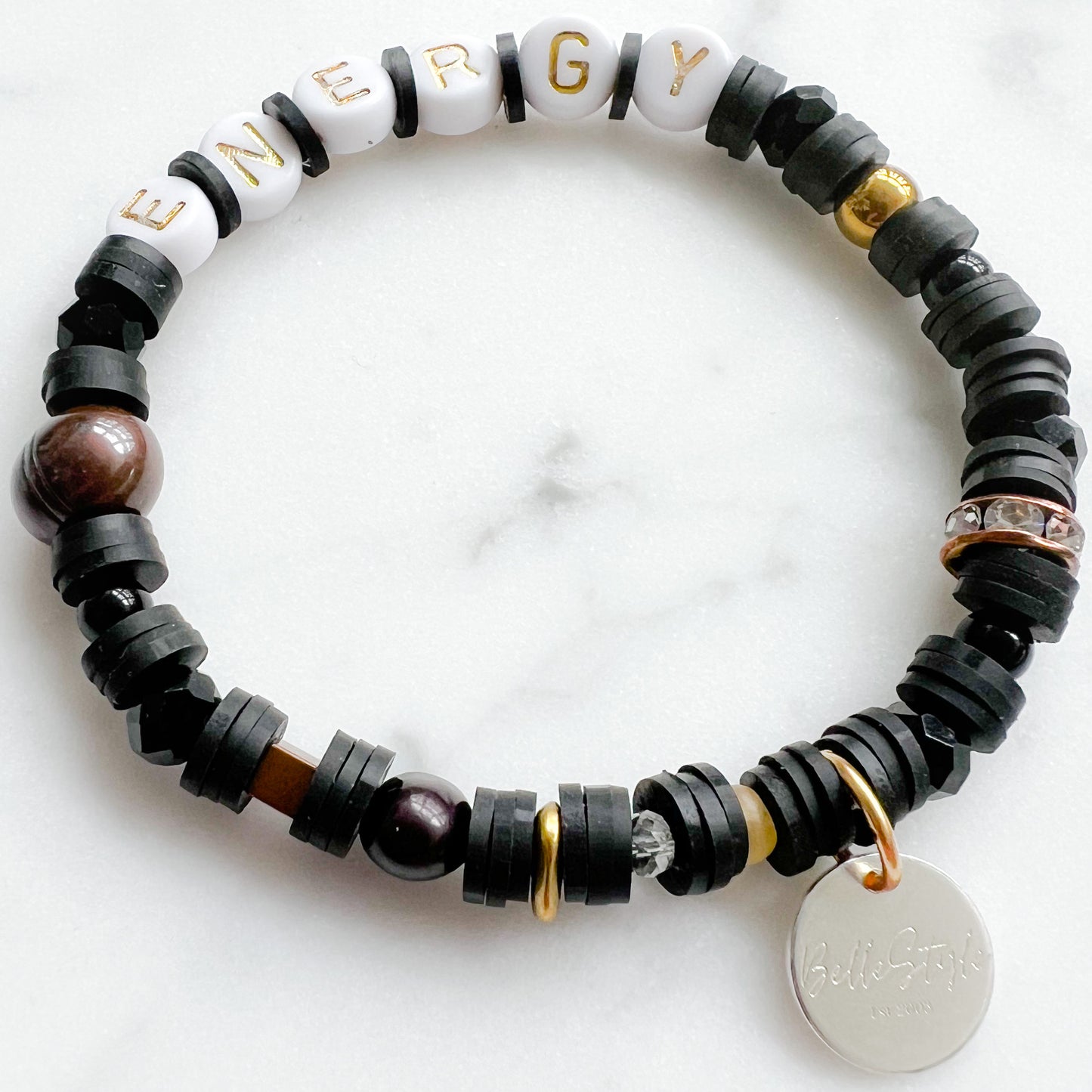 ENERGY Friendship Bracelet Black - BelleStyle