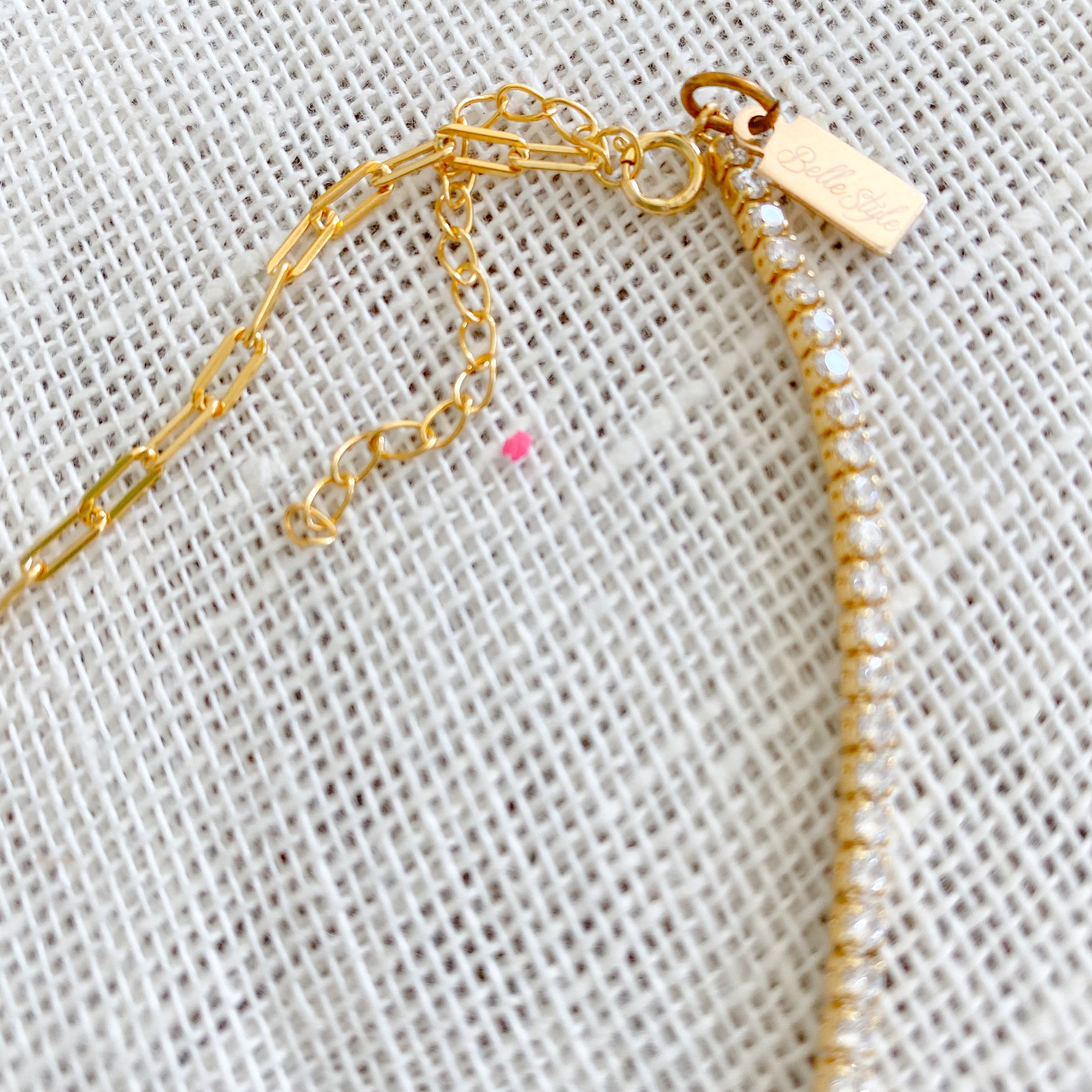 Perrier Rhinestone Necklace - BelleStyle