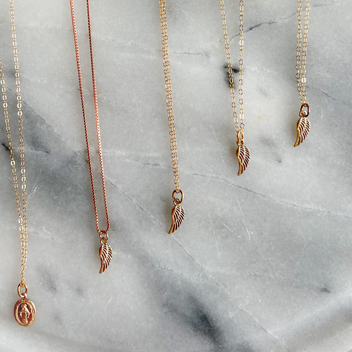 Angelwing 14K Necklace - Bellestyle