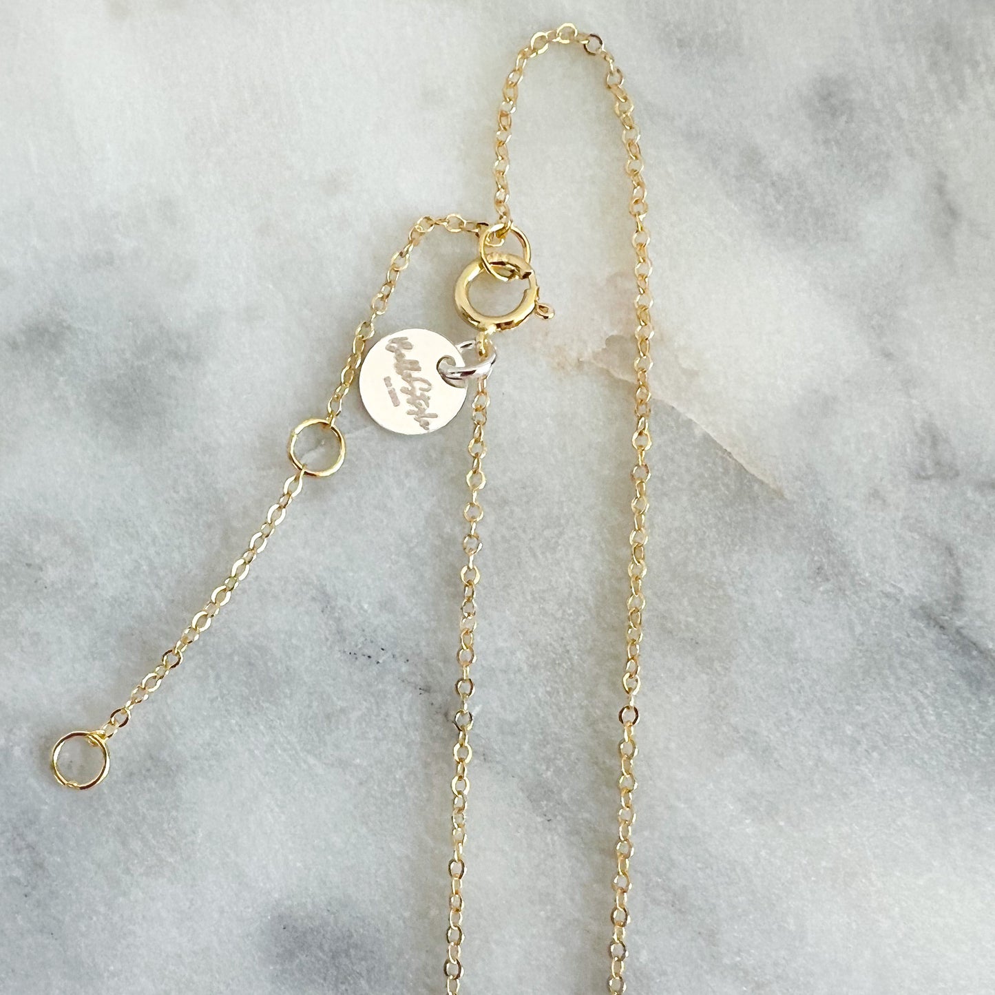 Marcasite Teardrop Gold Necklace - BelleStyle