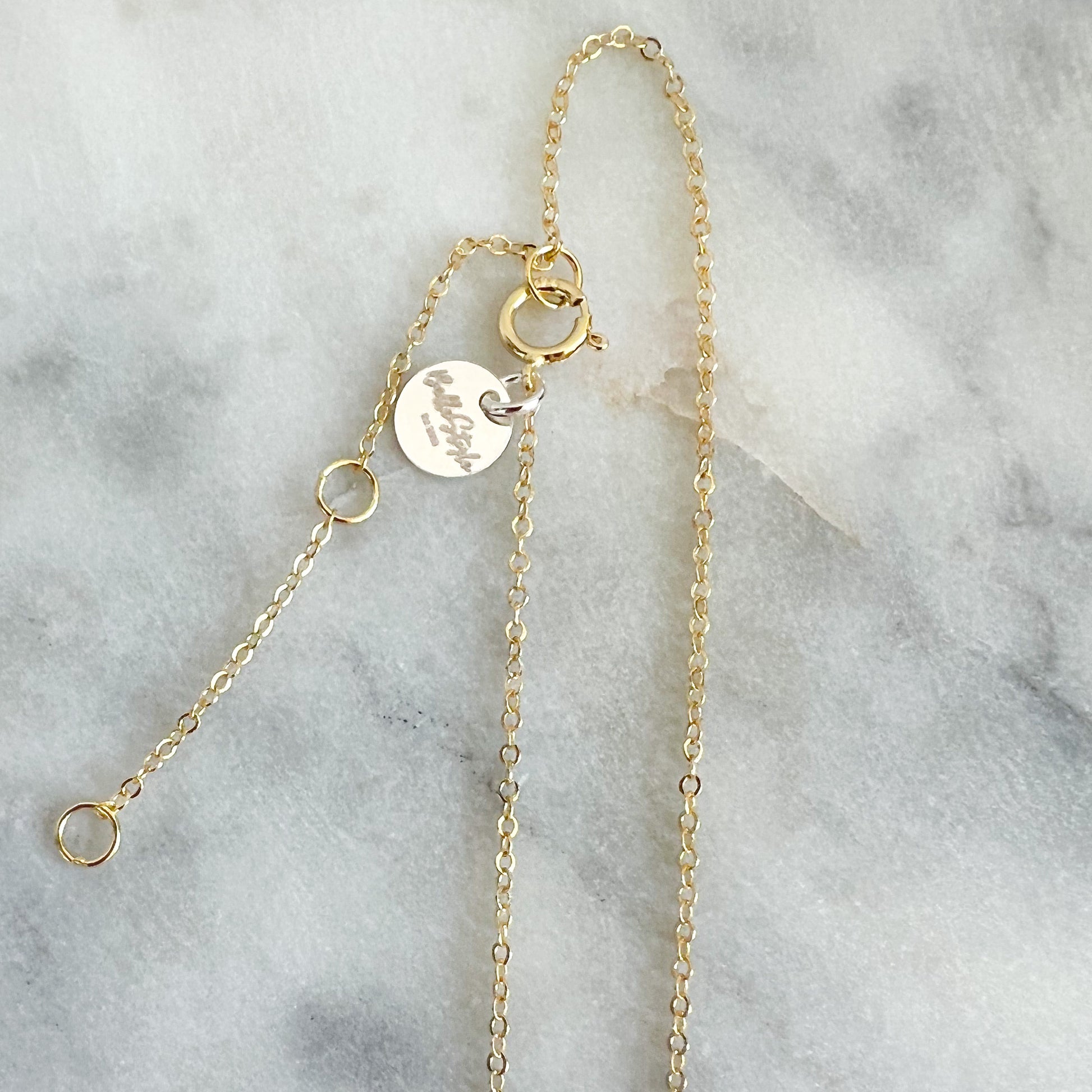 Marcasite Teardrop Gold Necklace - BelleStyle