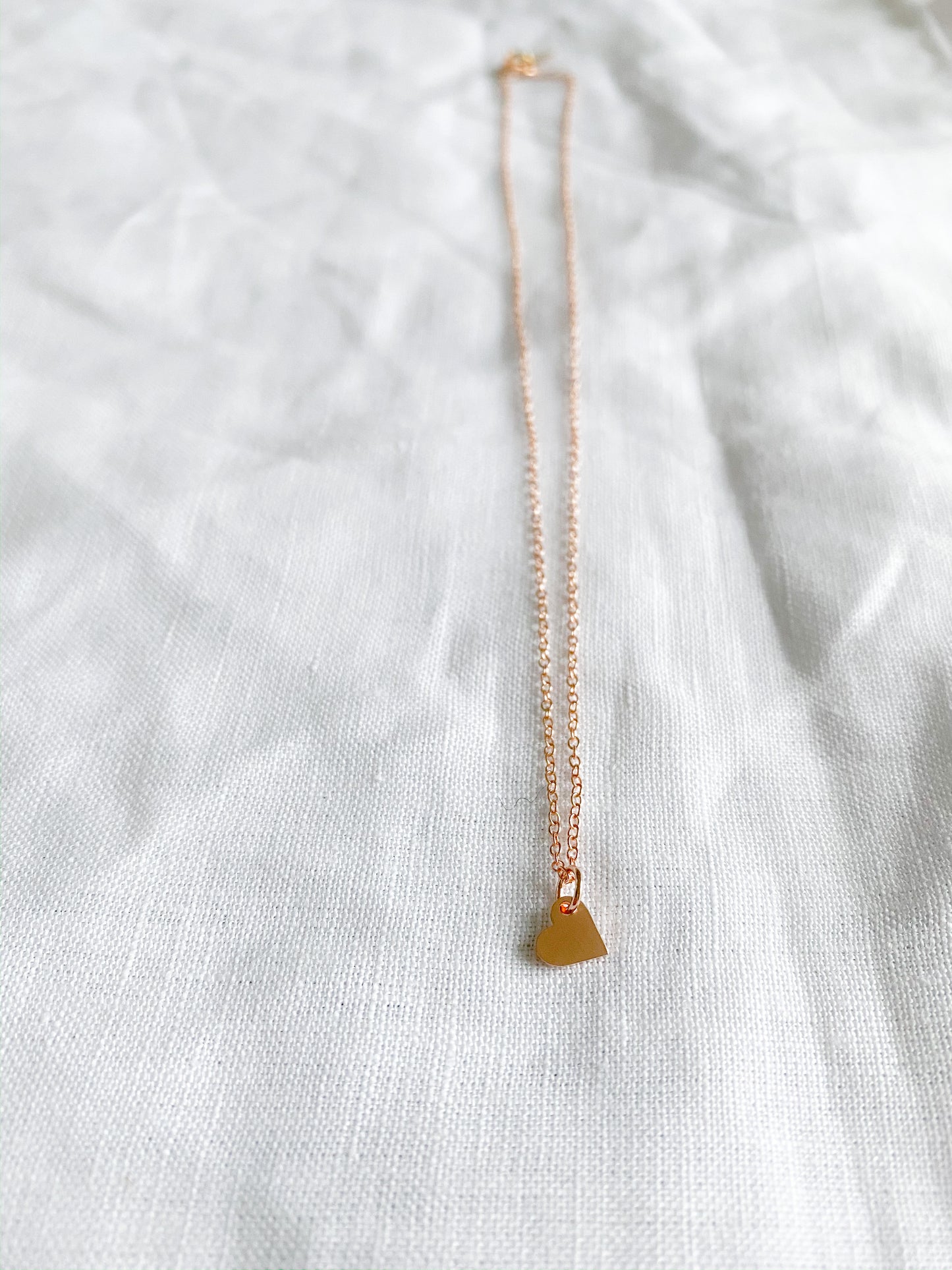 Heart Rose Gold Necklace - BelleStyle